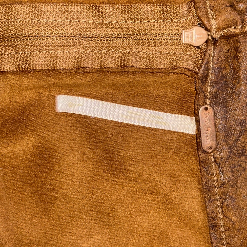 Tan Suede Mini Skirt - Picture 3 of 3
